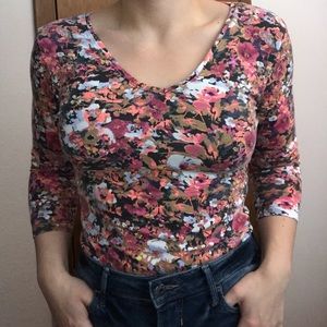 Floral Fitted Top